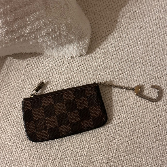 Louis Vuitton Brown Checkered Key Pouch - Picture 1 of 7